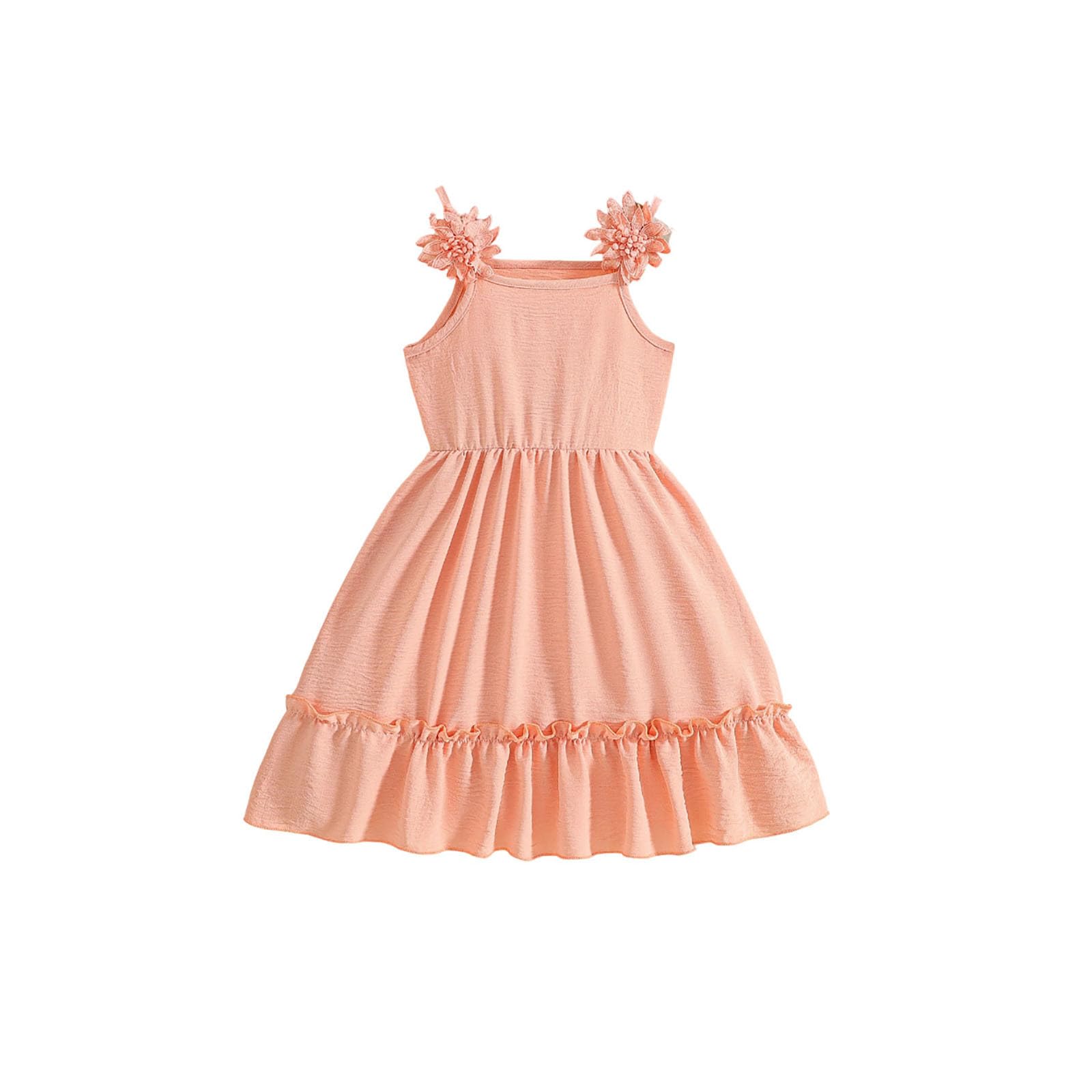 Robe d'été fille à fleurs 3D idéale pour les vacances à la plage - 8