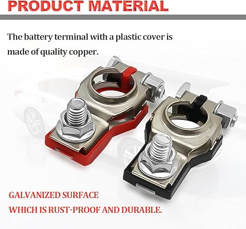 Miniatura 4 de Conectores de terminal de batería para Nissan  Conectores de terminal positivo y negativo  Compatible con Nissan, Maxima, Rouge, Sentra, Murano -