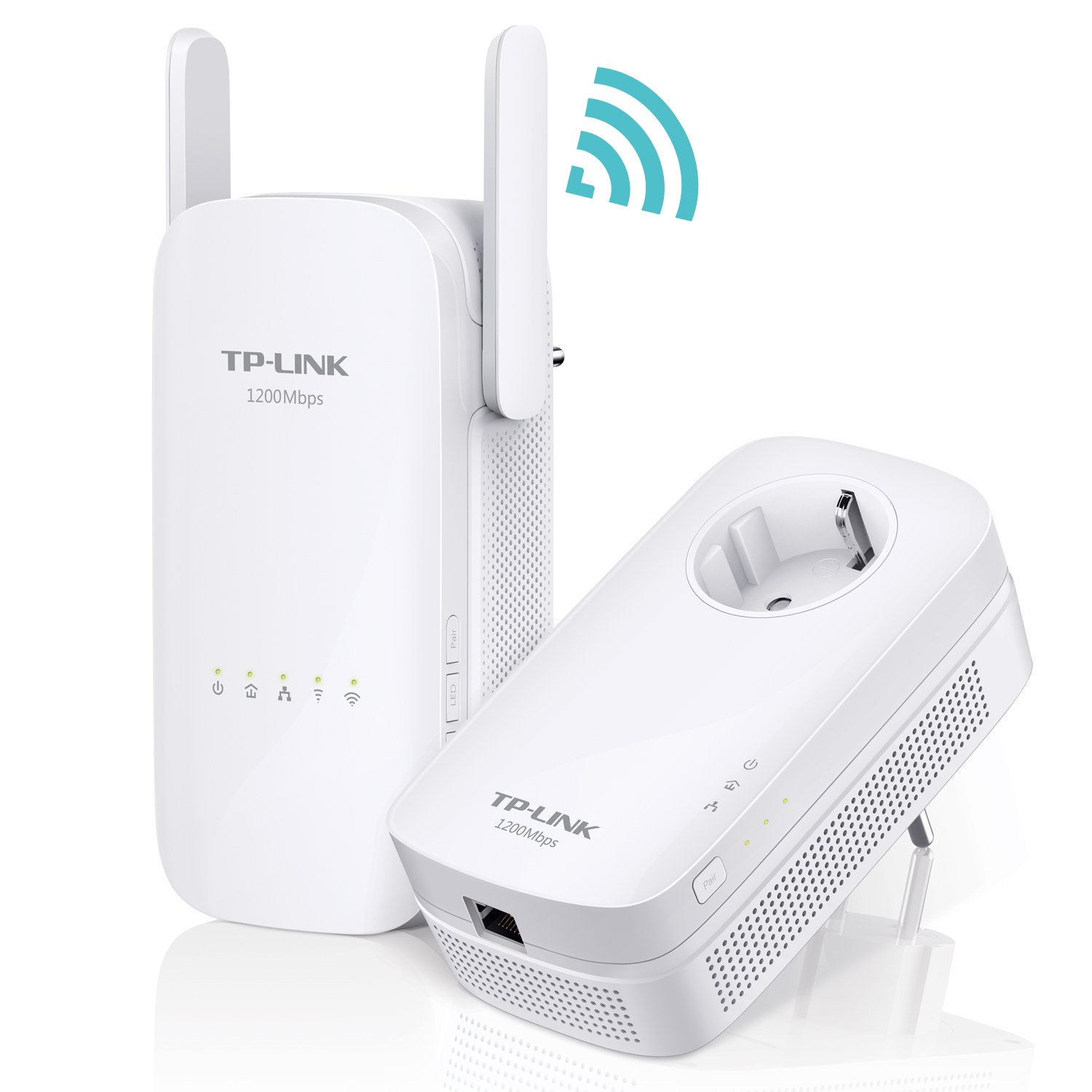 TP-Link TL-WPA4220 Kit - 2 Adaptadores de Comunicación por Línea Eléctrica (WiFi AV 600 Mbps, Extensor, Repetidores de Red, Amplificador y Cobertura Internet, 3 Puertos, Cable Ethernet), Color Blanco — view 9