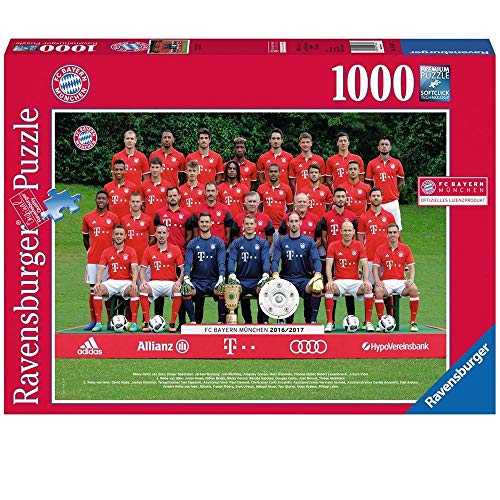 Preisvergleich Produktbild Ravensburger Puzzle 19648 - FC Bayern München Saison 16 / 17, 1000-teilig