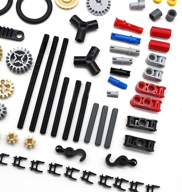 Foto 3 de 4 de Technic - Juego de 116 Conectores de eslabones de Cadena de Engranajes de, Compatible con Piezas de Le,go…