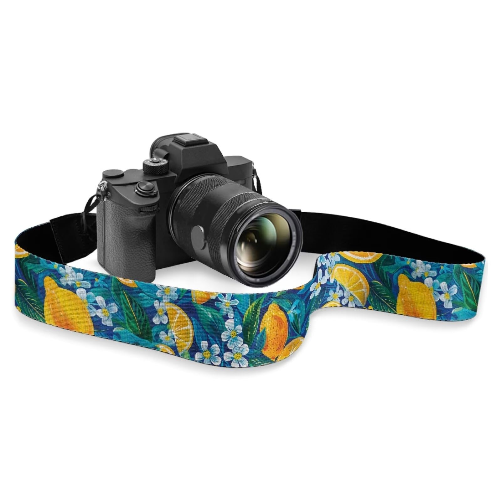 Sepetwhos Lemon Camera Strap Adjustable Neck & Shoulder Strap with Quick Release Buckles Soft Sling Strap for Digital Cameras