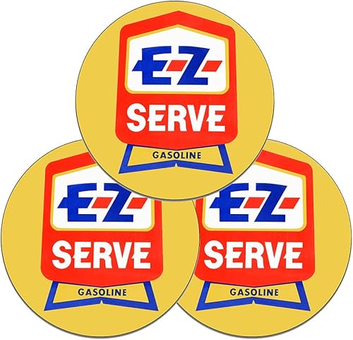 Miniatura 412 de Brotherhood Letrero de gas vintage de reproducción de letreros de metal vintage, letrero redondo de metal para garaje y hogar, 8 pulgadas de Nourse