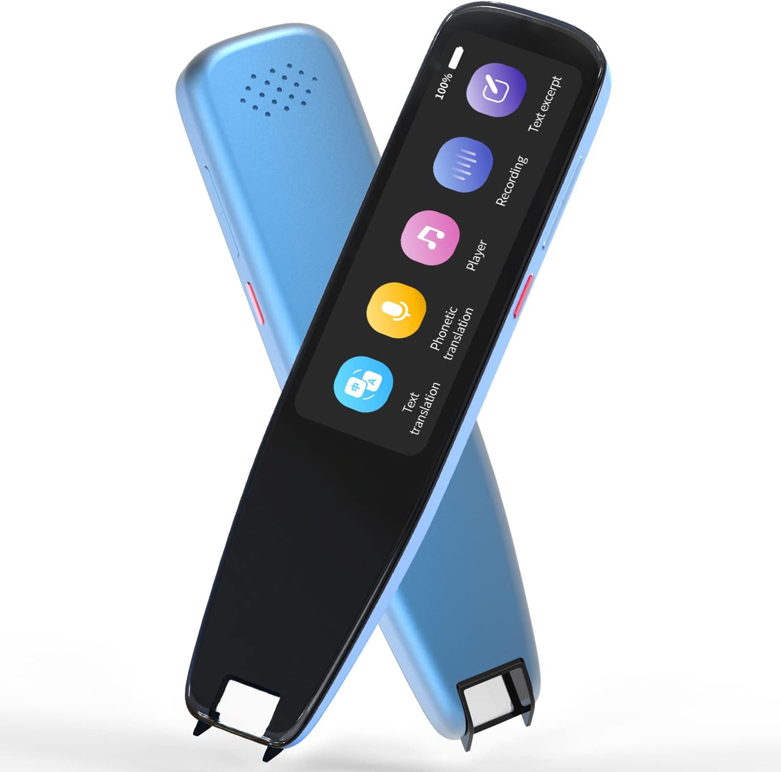 NEWYES Upgraded Scan Reader Pen, 16GB Dictionary Mobile Scanner Translator Scanning Pen, 112 Language OCR Digital Reader Pen Voice Translator Device, Text&Phonetic Multilingual Translation (Pen 3Pro)