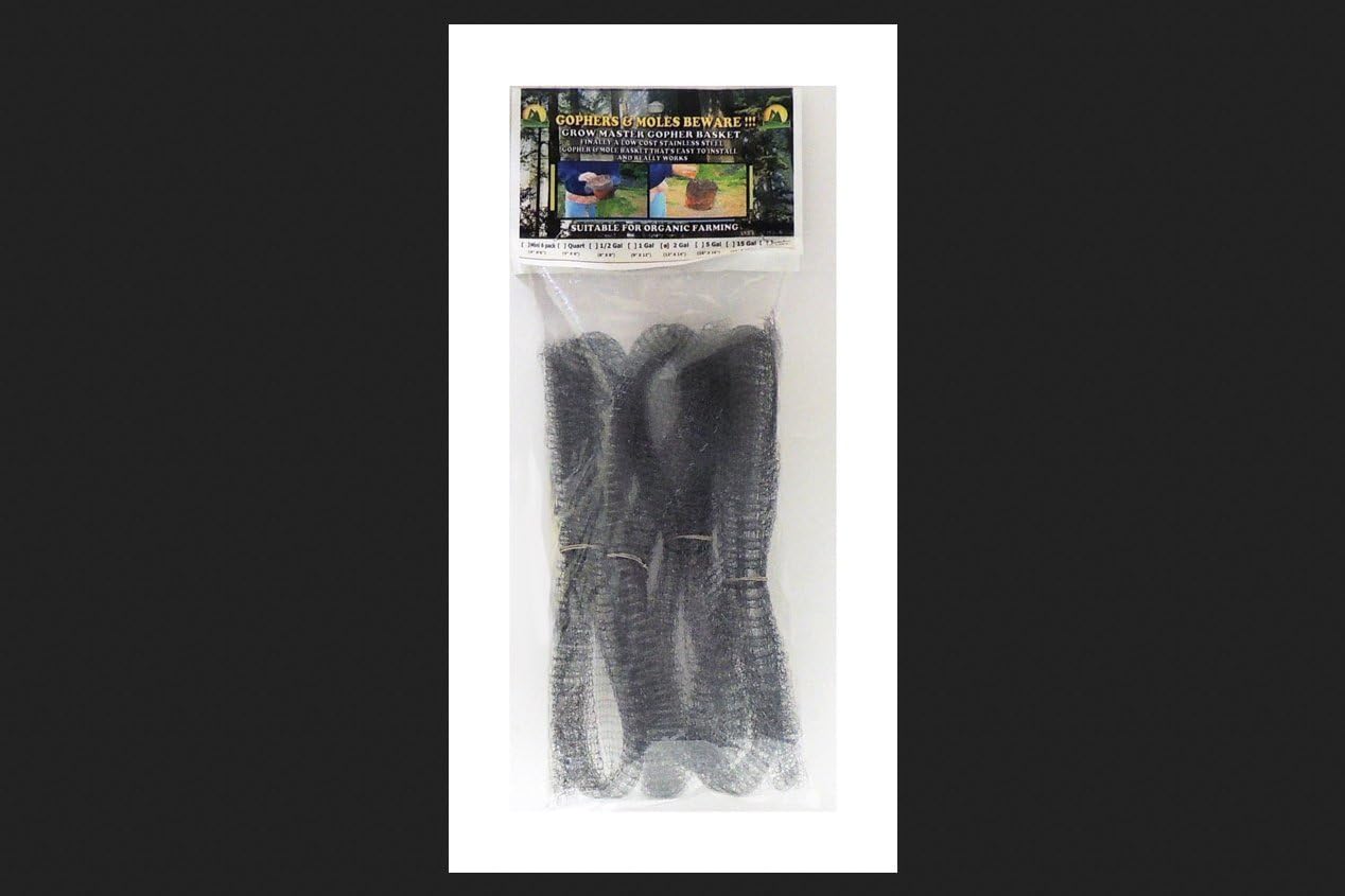 Gopher Basket 12 in. W Gray Stainless Steel Plant Support