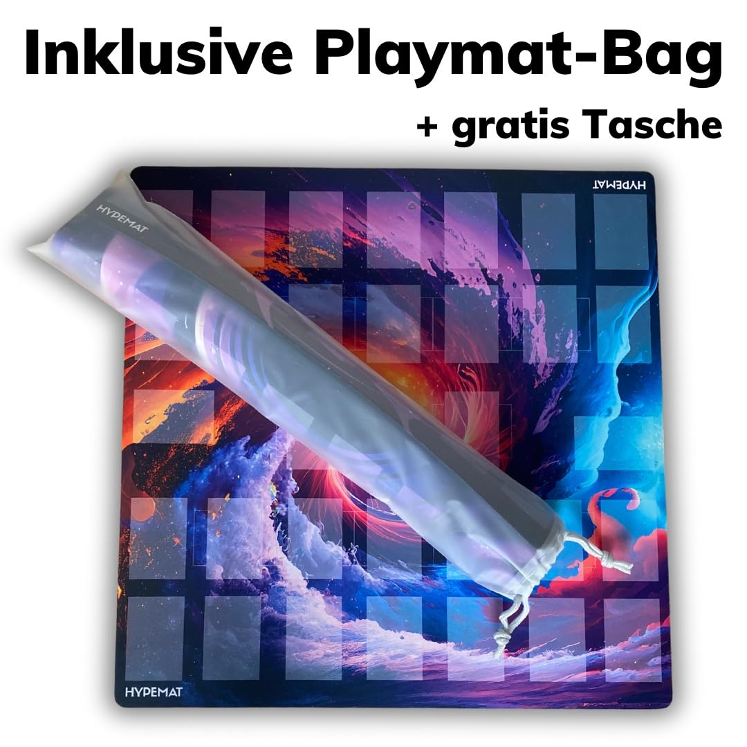 Playmat für das Yugioh TCG Playmat-2 Spieler Spielmatte [Premium] + gratis Tasche (Cyber Fusion - 2 Spieler)