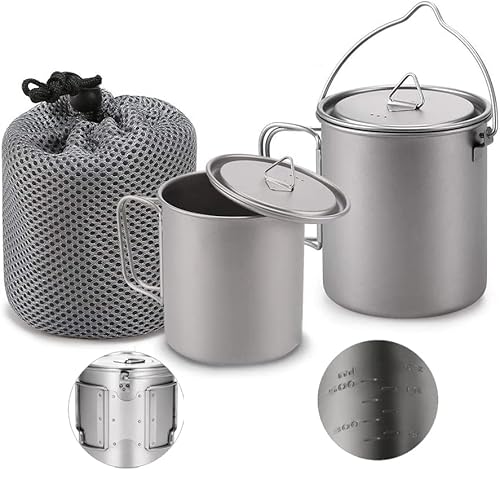 5. Aozzy Titanium Cup Camping Set