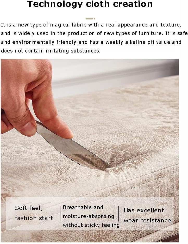 Repose-pieds coffre gris de 150cm pour optimiser les petits salons - 6