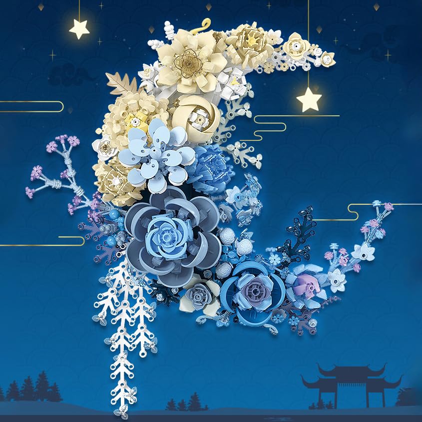LIKLIKLINK Moon Flowers Building Blocks Set - Image 4