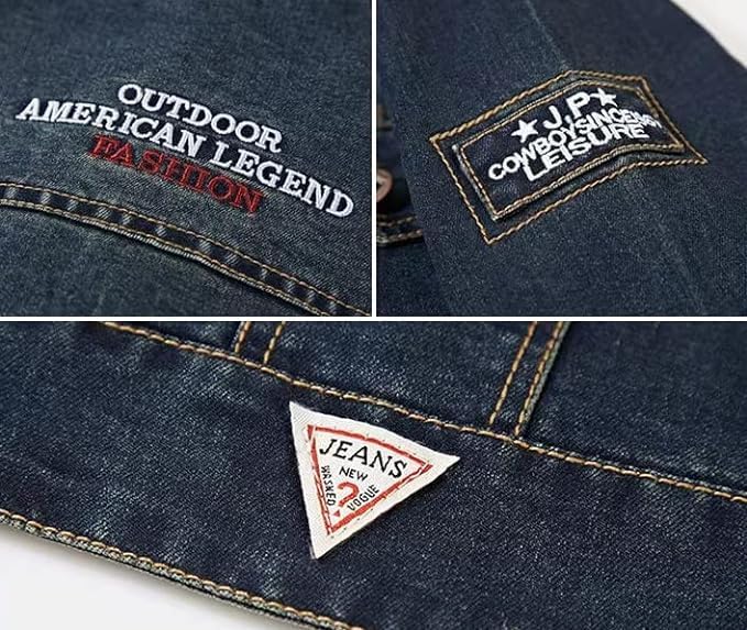 Giacca Casual di Jeans da Uomo Primavera e Autunno