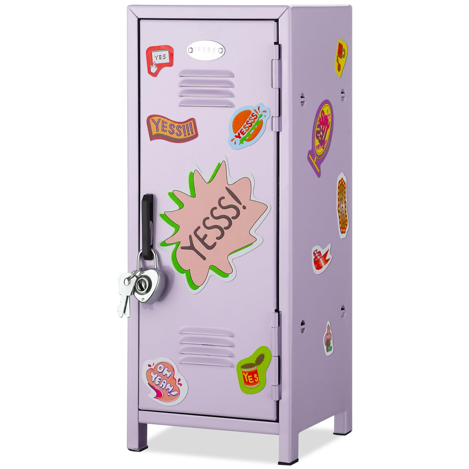 Amazon.com: Vercraft Mini Locker with Lock Keys Stickers 10.8inch