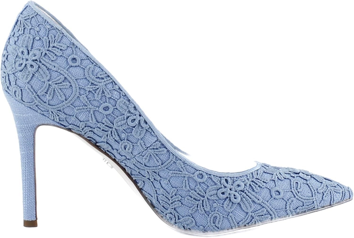 Sam Edelman Women's Hazel Pump Royal Sky Blue Lace 8 Medium - Image 6