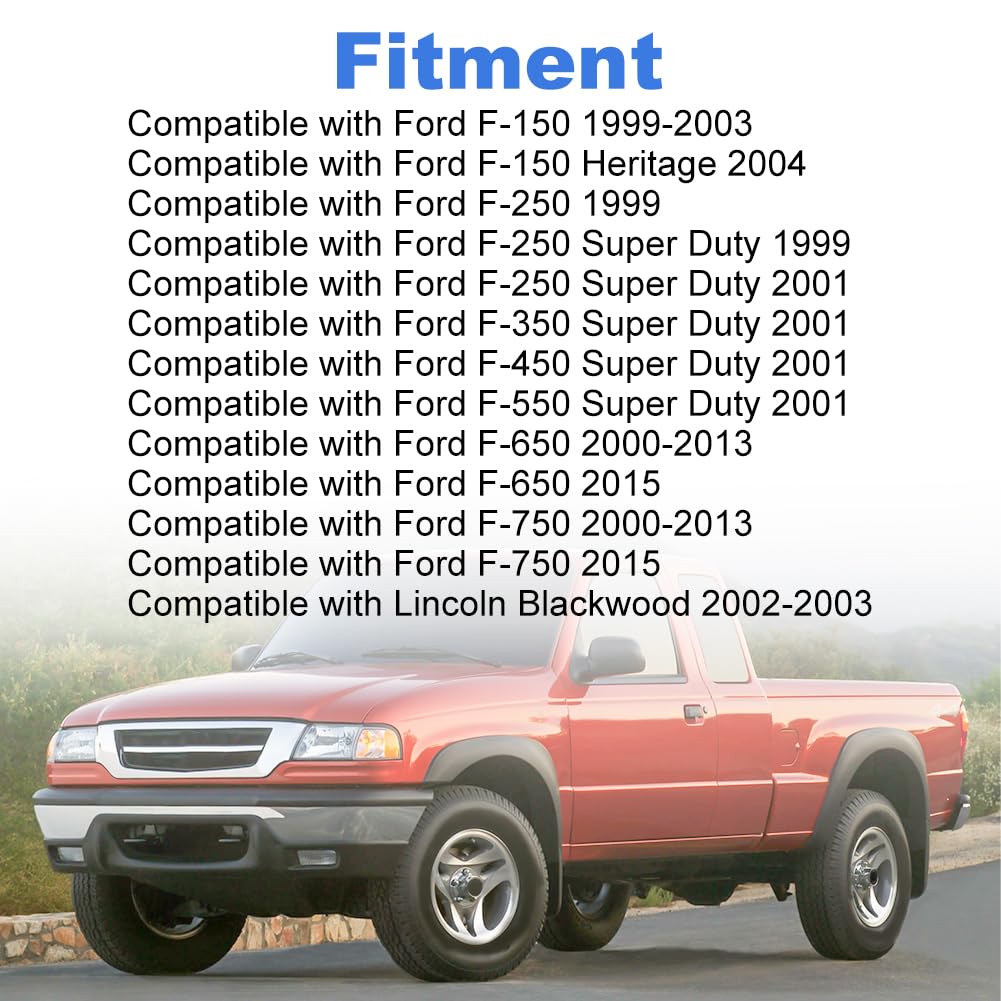 JDMON Turn Signal Switch Compatible with Ford F-150/250/350 1999-2003 F-250/F-350/F-450/F-550/Super Duty Multifunction Switch Replace# YL3Z13K359AAA YL5Z13K359AAA DS1372