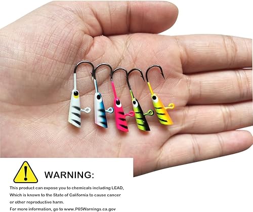 Miniatura 3 de Señuelos de pesca en hielo Señuelos de pesca de cebo de pesca Señuelos de metal de invierno