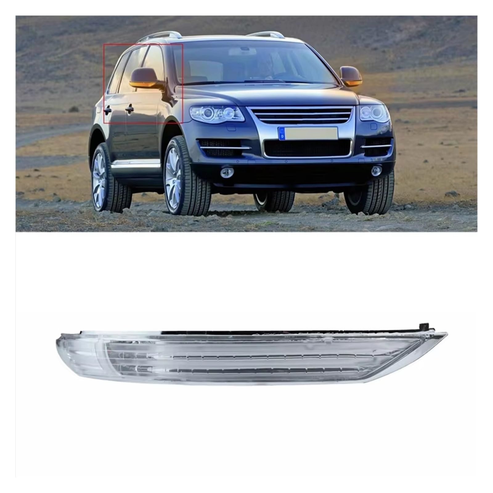 Freccia Specchietto LED Per VW Per Touareg 2007-2011 Specchietto Retrovisore Laterale Per Auto LED Indicatori Di Direzione Lampada Ambrata 7L6949102C Indicatore Di Direzione