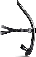 ZIONOR Swim Snorkel for Lap Training - Comfortable Mouthpiece, One-Way Purge Valve, Hydrodynamic Front Mount for Pool & Open Water