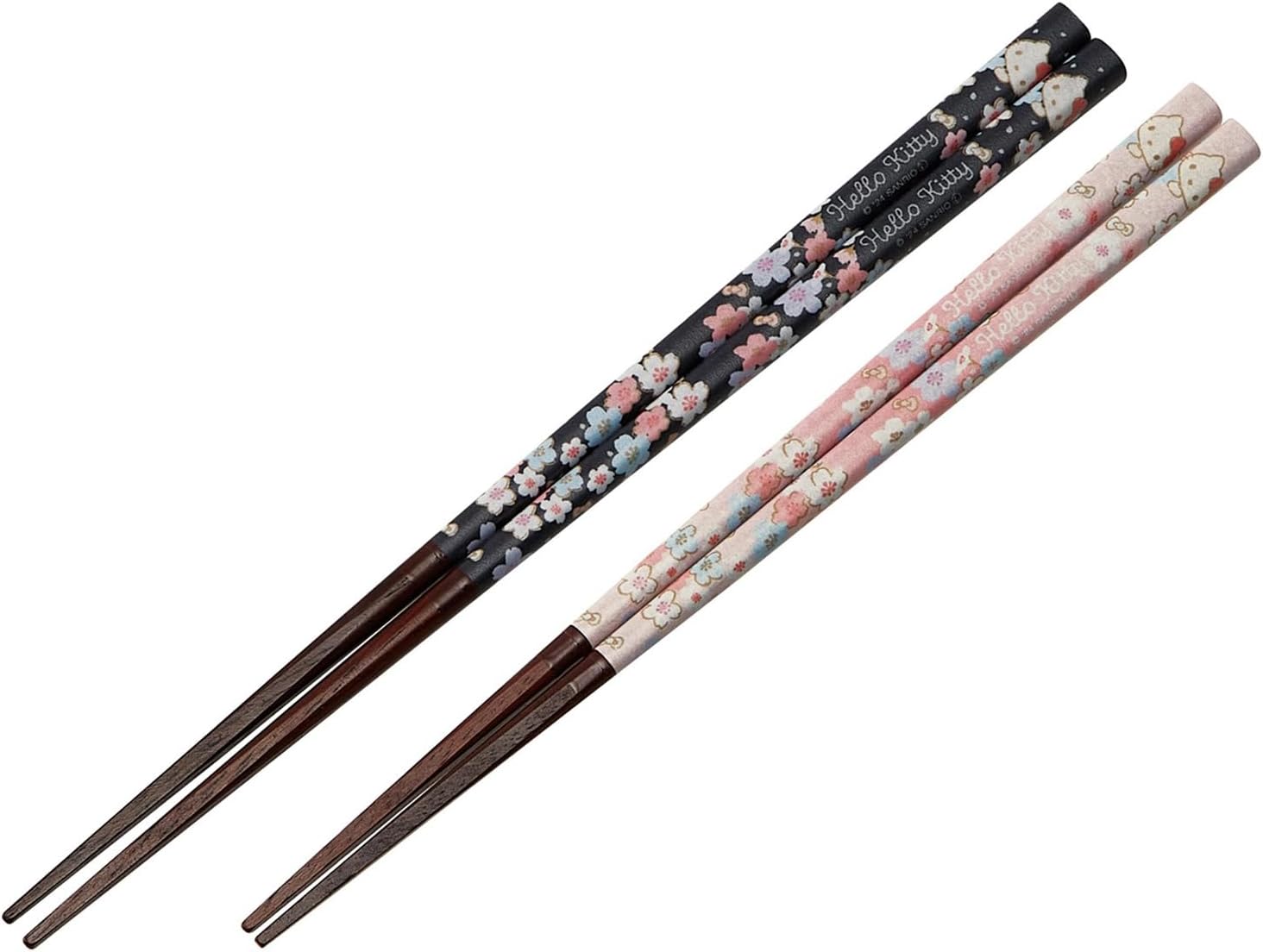 Skater Kochw2-A Couple Chopsticks, 8.3 inches (21 cm), 9.1 inches (23 cm), Meto Chopsticks, In Wooden Box, Made in Japan