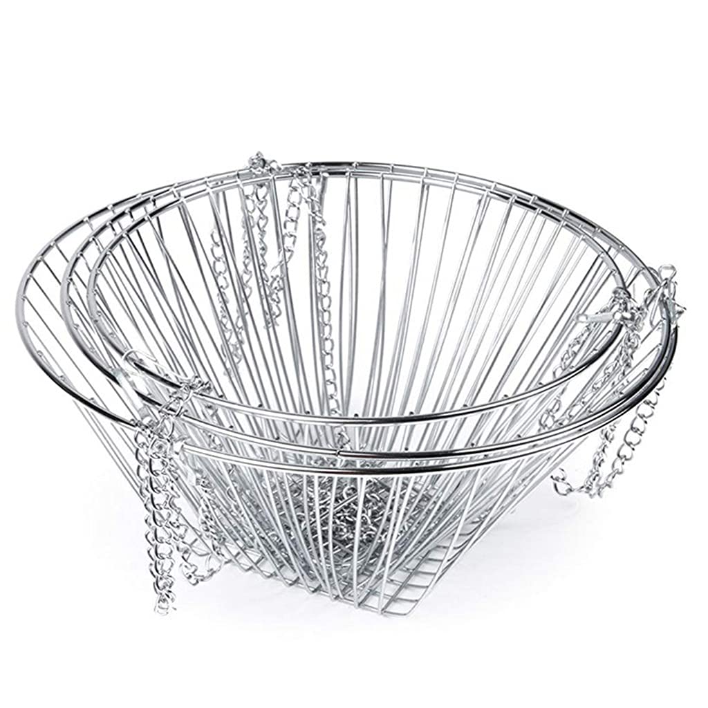 Cesta de frutas colgante de 3 niveles en alambre de hierro para verduras