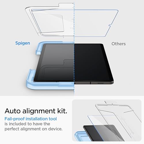Miniatura 3 de Spigen Protector de pantalla de vidrio templado GlasTR EZ FIT diseñado para Galaxy Tab S9 PlusGalaxy Tab S10 Plus dureza 9H  compatible con fundas