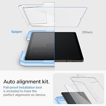 Spigen for Galaxy Tab S10 FE Case, Ultra Hybrid Pro with Tempered Glass Screen Protector, Galaxy Tab S9, Galaxy Tab S9 FE, Gray