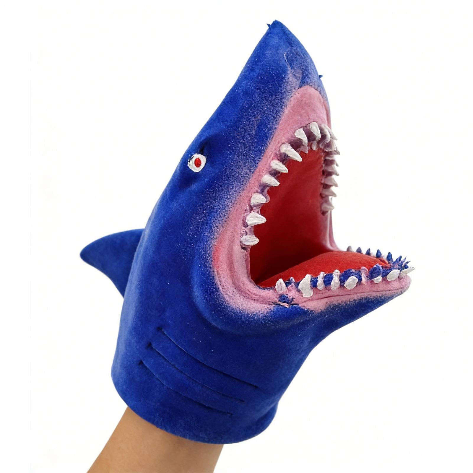 Shark Hand Puppets, Realistic Rubber Shark Animal Puppet Role Play Toy, Funny Sea Animal Hand Puppets for Kids, Novelty Sharks Puppet Rubber Gloves Interactive Toy, for Girls & Boys