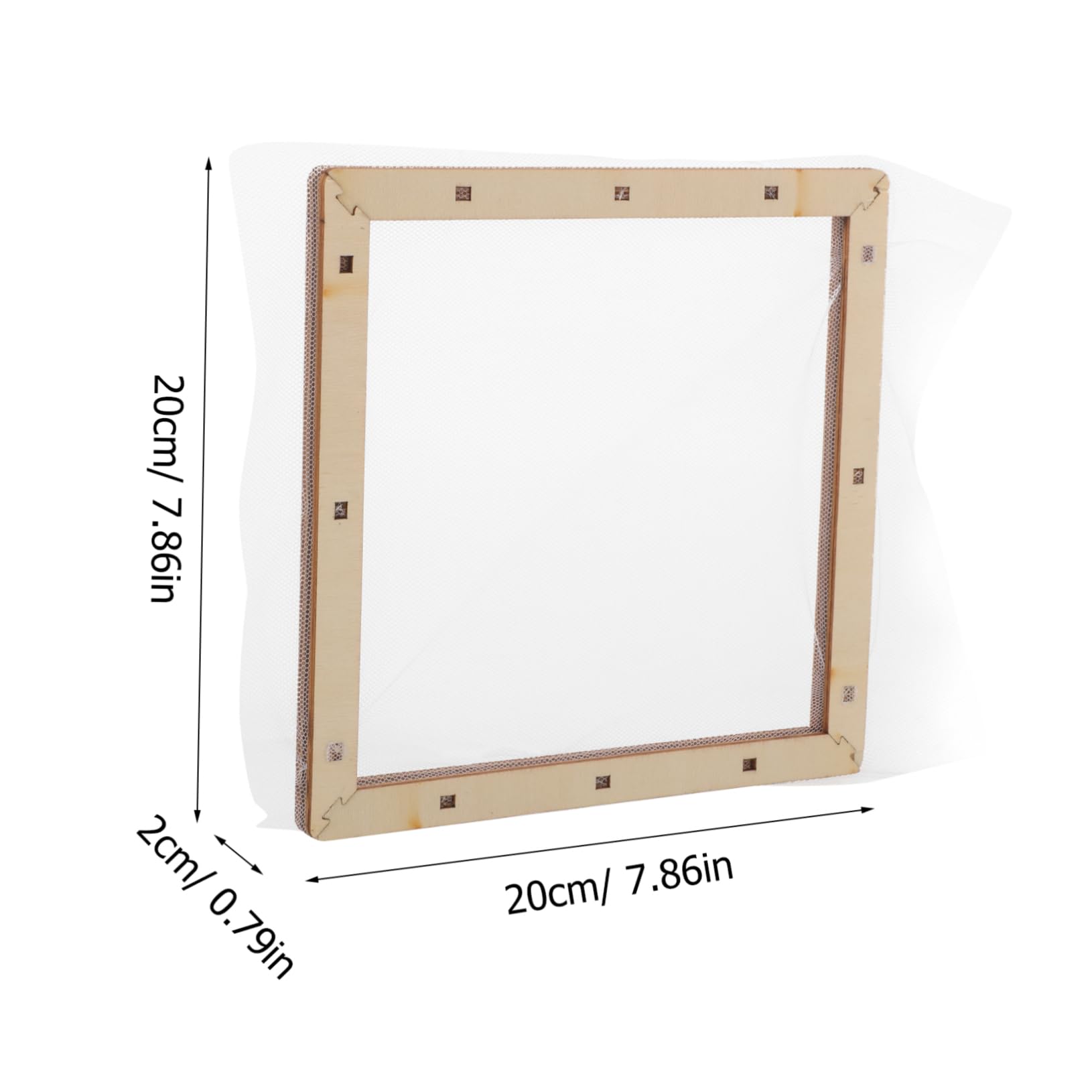 CIMAXIC Papermaking Supplies Kit Handmade Wooden Frame Mesh Screen DIY Paper Molding Frame