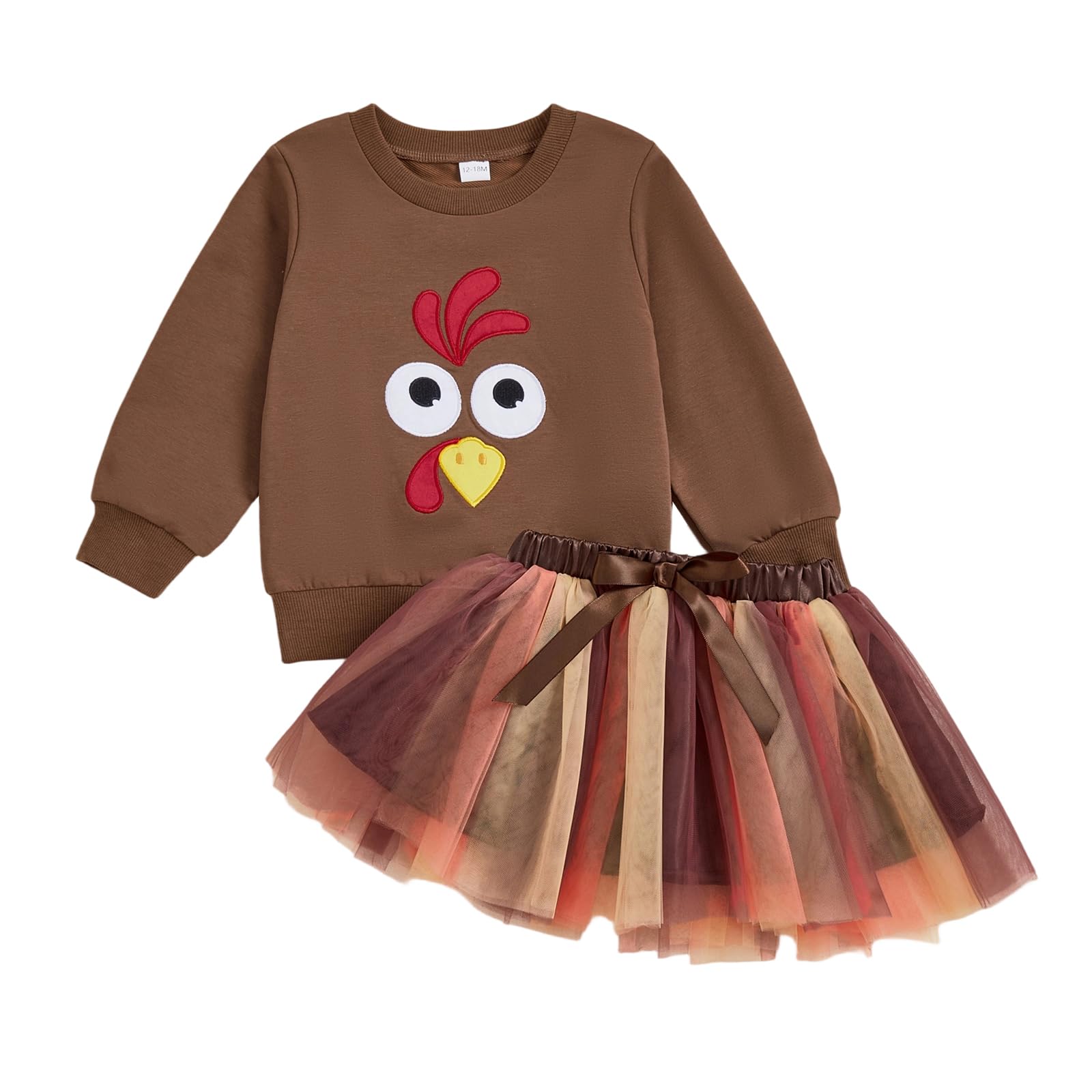 Bonangber Turkey Sweatshirt and Tutu Set