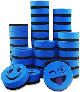 40 Pack Magnetic Whiteboard Erasers Dry Eraser Dry Erase Erasers Bulk Chalkboard Eraser Cleaner for Classroom, Office (Blue, 2 inch)