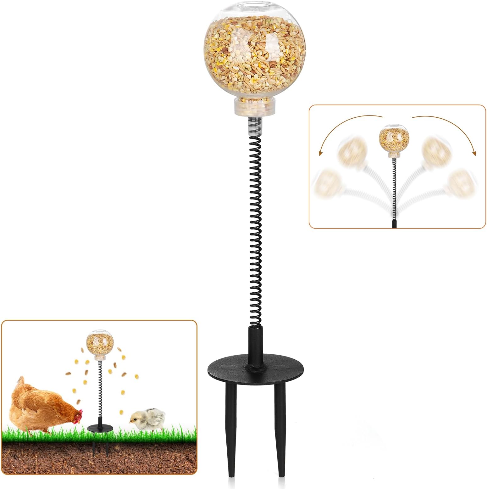 Peck Toy, Interactive Slow Feed Release Toy for Your Flock, Chicken Slow Feeder Boredom Busting Fun Maintain Your Hens Entertained(1 Pack)
