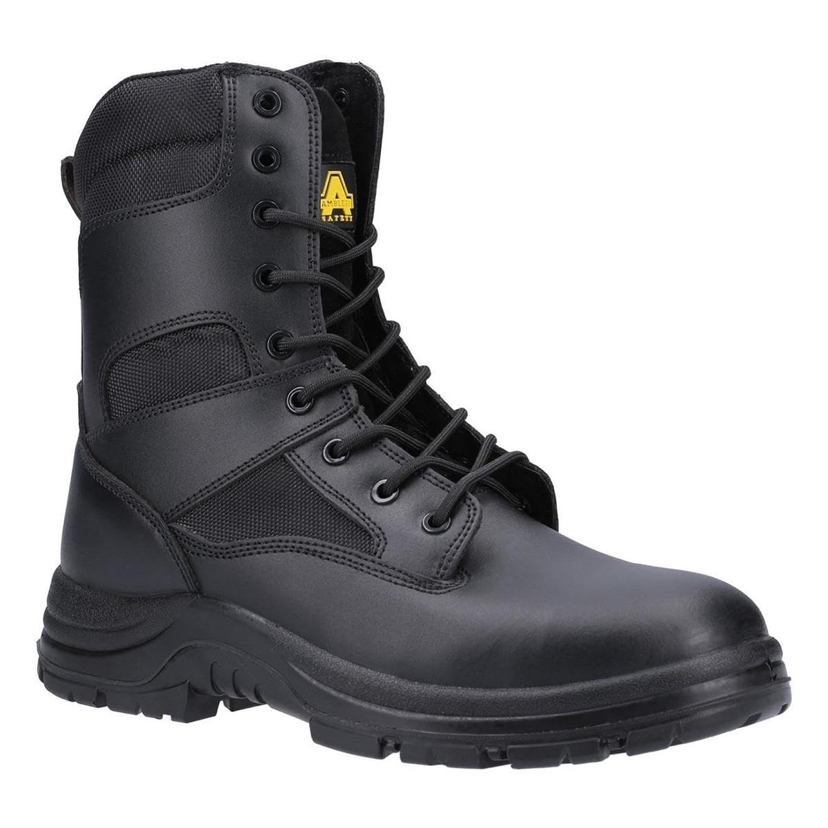 Amblers Safety Mens FS009C Water Resistant Hi-Leg Lace up Safety Boot Black Size UK 11 EU 46