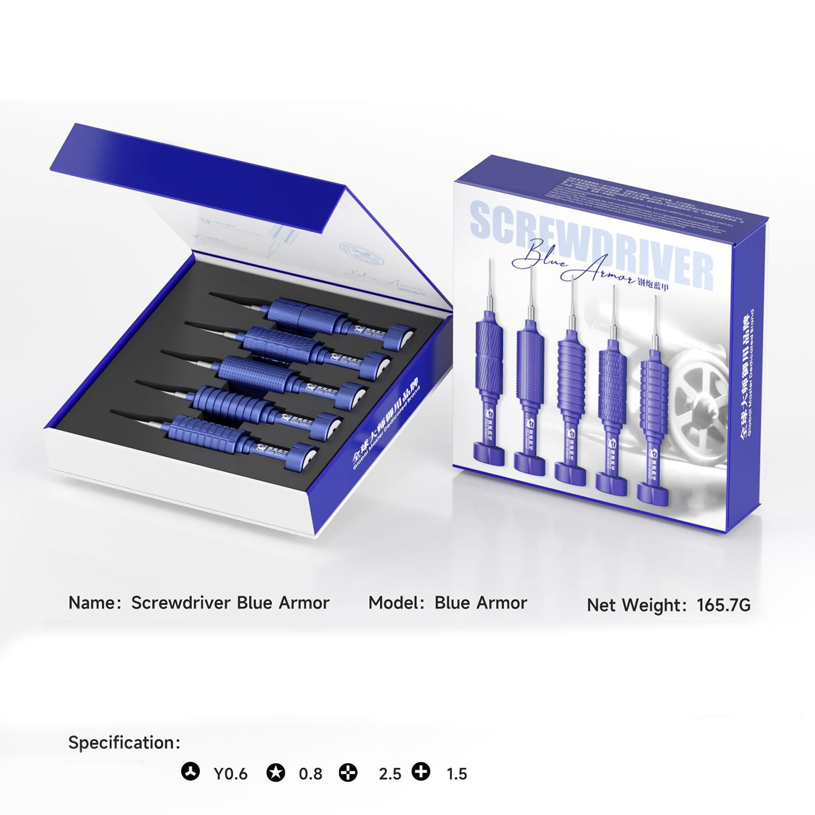 Destornillador plano y ranurado de aleación para uso profesional electricista ergonómico plano y ranurado
