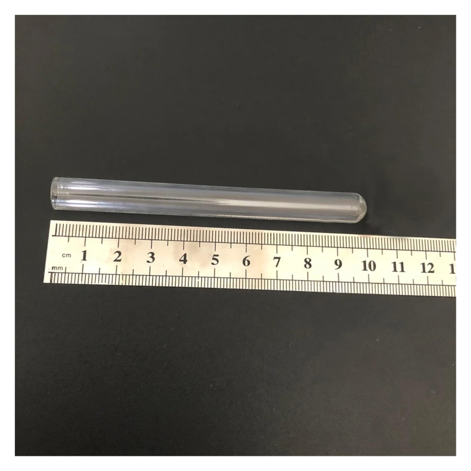 Laborglas mit rundem Boden, 10 x 100 mm, mit Korkverschluss, Laborglas, 100 Stück/Packung