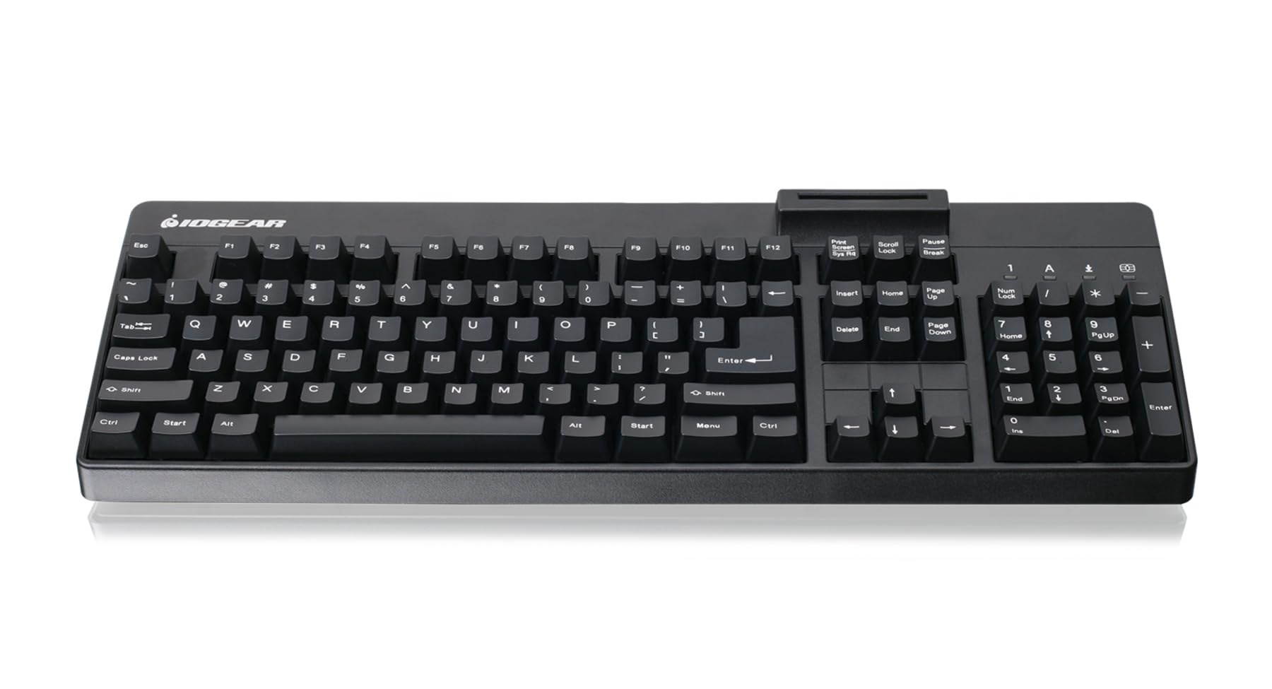 IOGEAR Tastiera cablata, nero (GKBSR202TAA)