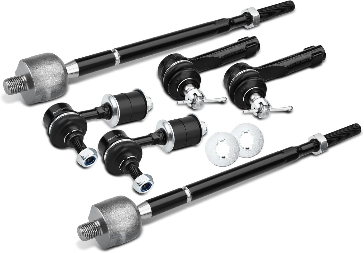 A-Premium Set of 6, Front Sway Bar Link, Inner Outer Tie Rod End, Compatible with Nissan Altima 1998 1999 2000 2001