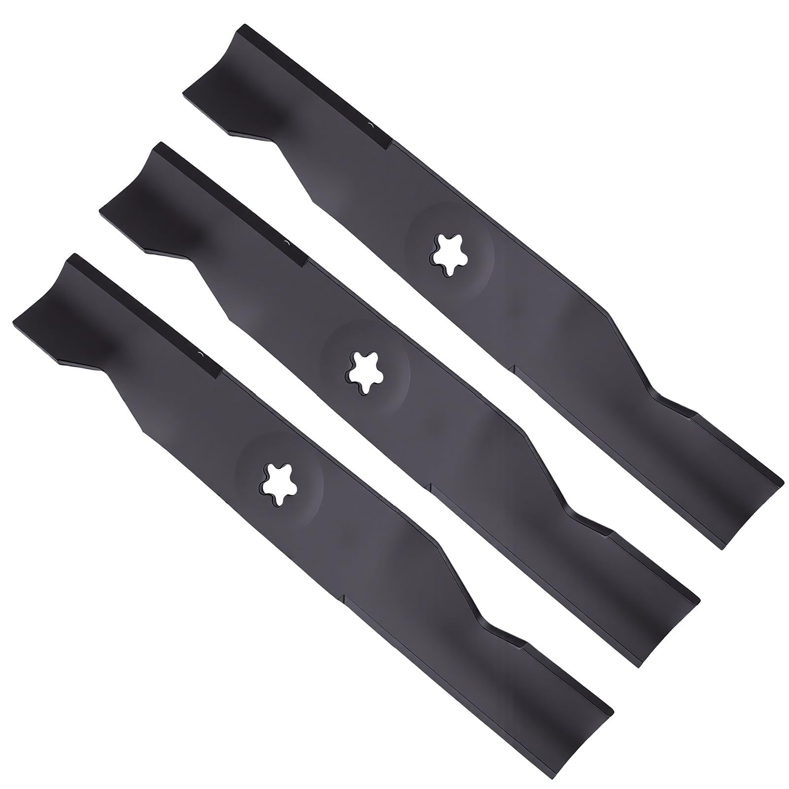 Cuchillas de Repuesto para Cortacésped de Alta Elevación Z248F YTH2348, Cuchillas de Cubierta de Acero Al Carbono Duraderas de 48 Pulgadas para una Recolección Eficiente de Césped, Paquete
