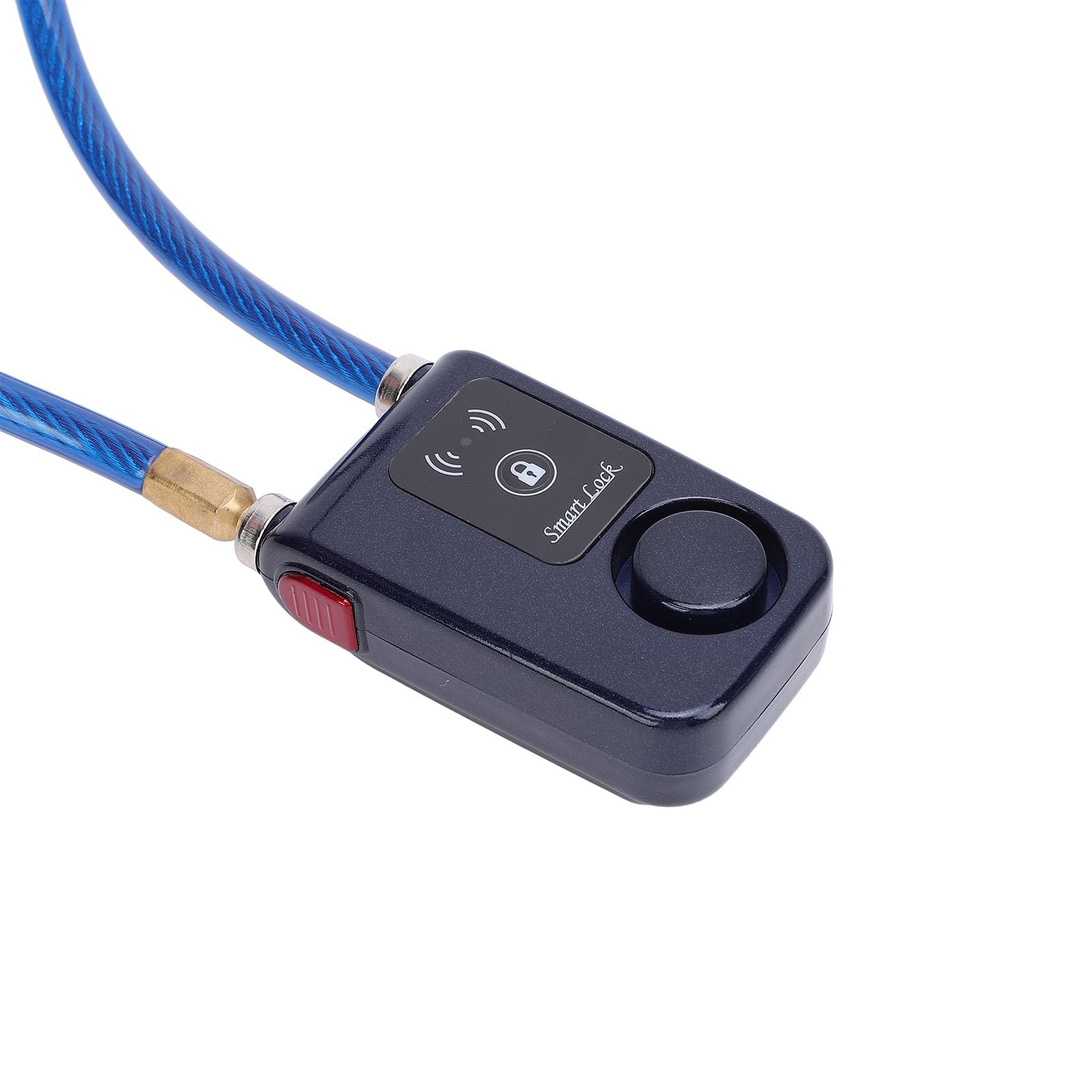 Generic Lucchetto per Moto Bluetooth Senza Chiave con Allarme Vibrazione Regolabile Antifurto per Appassionati di Guida Acciaio ABS Resistente All'acqua IP44 (BLUE)