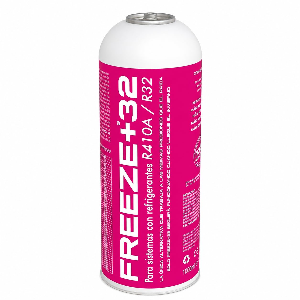 CABLEPELADO – Gas Sustituto Refrigerante Freeze+32 | Solución de Mantenimiento para Aire Acondicionado Orgánica para Sistemas R410A y R32 | Envase de 1000 ml | Alta Eficiencia