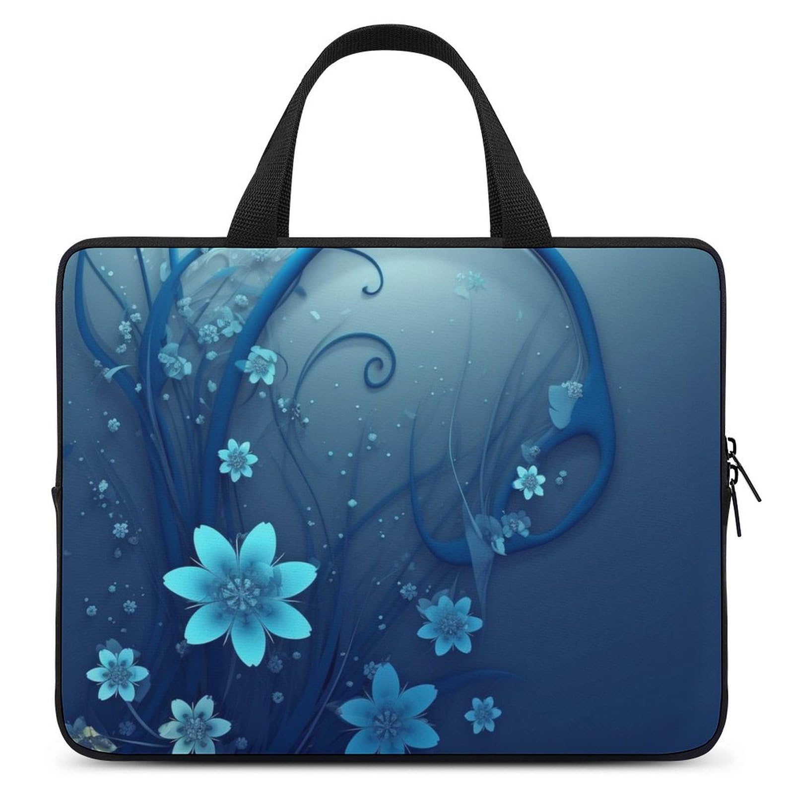 Sac pour ordinateur portable résistant à l'eau aux finitions soignées et imprimé floral chic - 6
