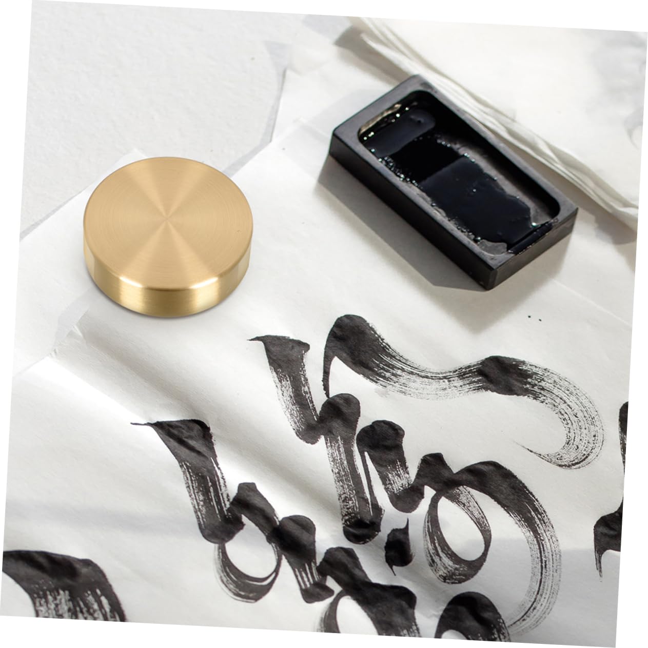 2 Stück Messing Briefbeschwerer für Kalligrafie und Papier