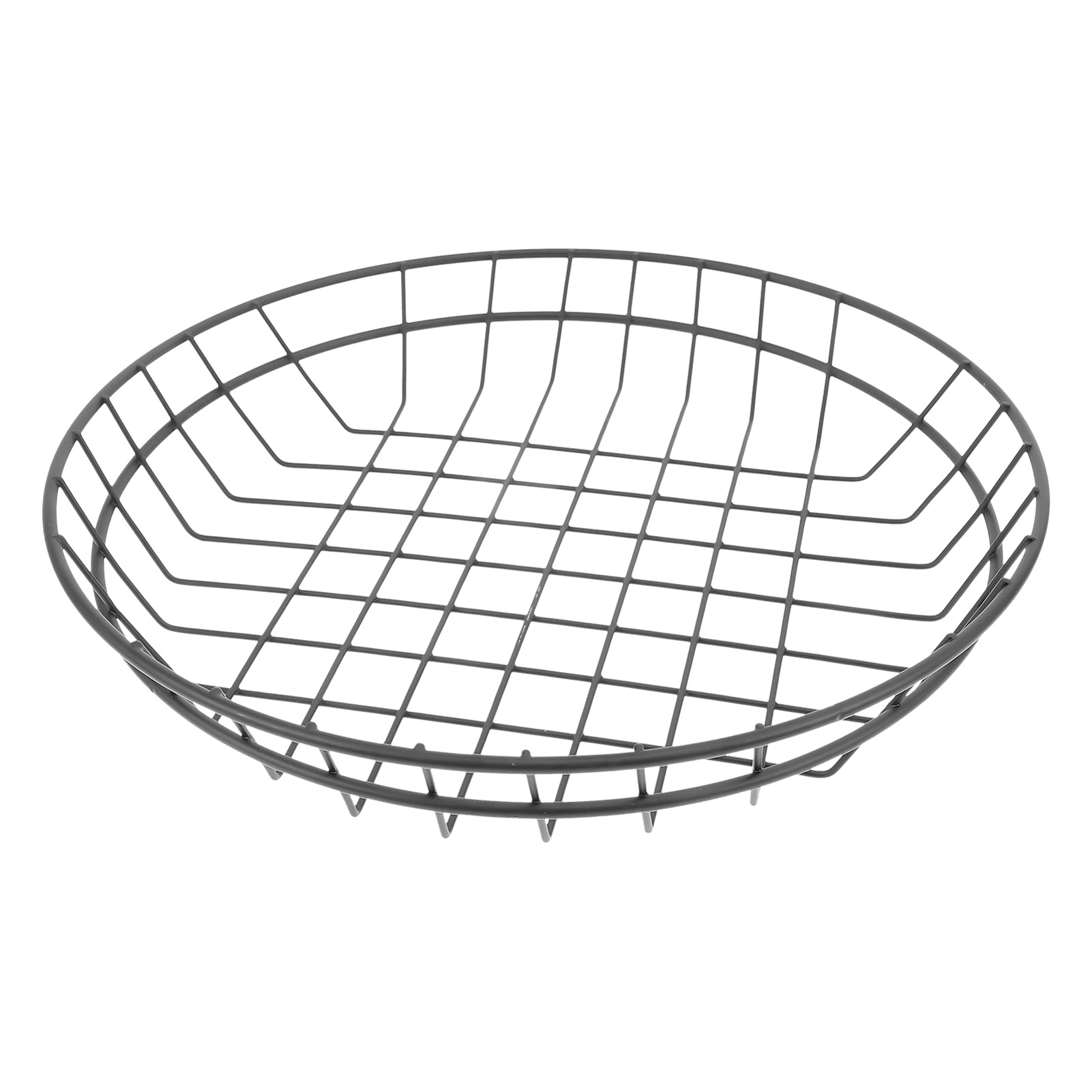 Hemoton Large Capacity Bread Basket Stainless Steel French Fry Holder Fast Food Baskets Pantry Storage