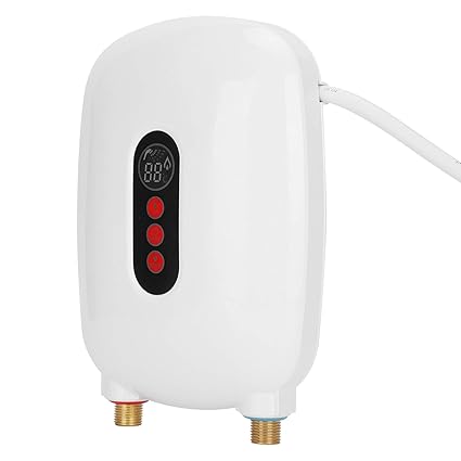 OROOBA Instant Heater, 6500W Energy - ?Saving Water Heating Device Sturdy 220V Eco - ?Friendly for Bathroom for Household Kitchen(White)