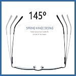 4 Pack Reading Glasses Metal Half Frame Readers for Men Women Blue Light Blocking Eyeglsses with Spring Hinges
