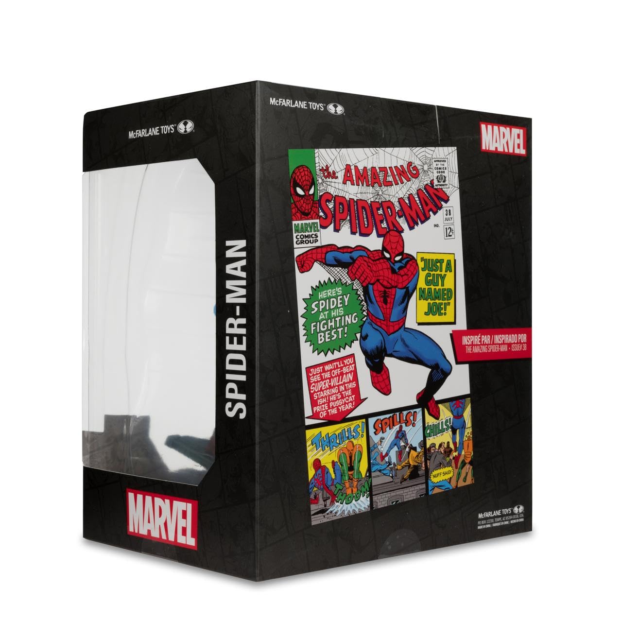 McFarlane Figura de Spiderman Edición Limitada basada en el cómic número 301 de The Amazing Spidermnan, Posada no articulada, de Escala 1:10, 18cm, + 1 Tarjeta Coleccionable, Bizak (64384762)