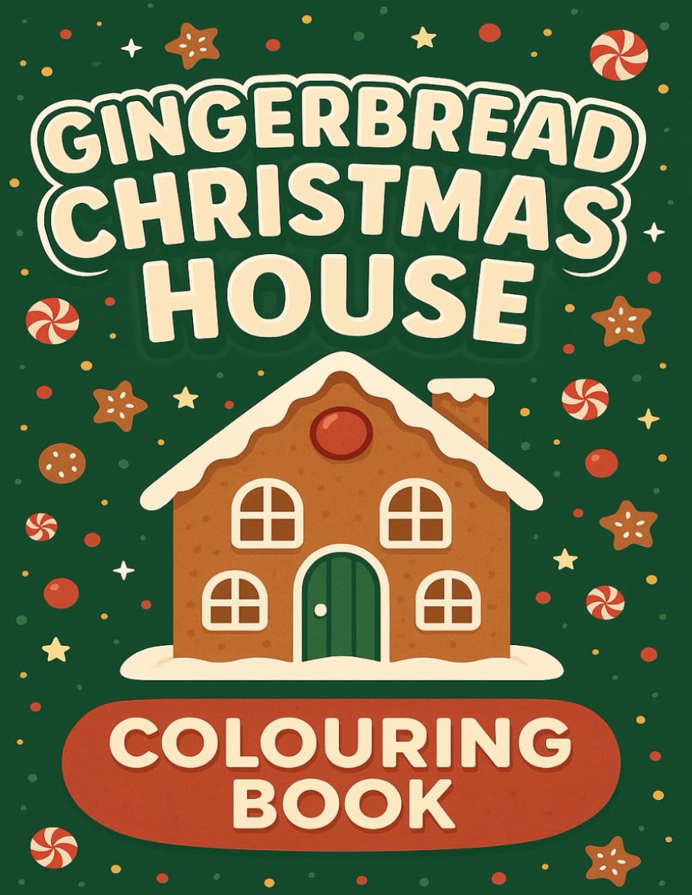 Christmas Gingerbread House Colouring Book: Cozy Festive Designs for Relaxation and Stress Relief