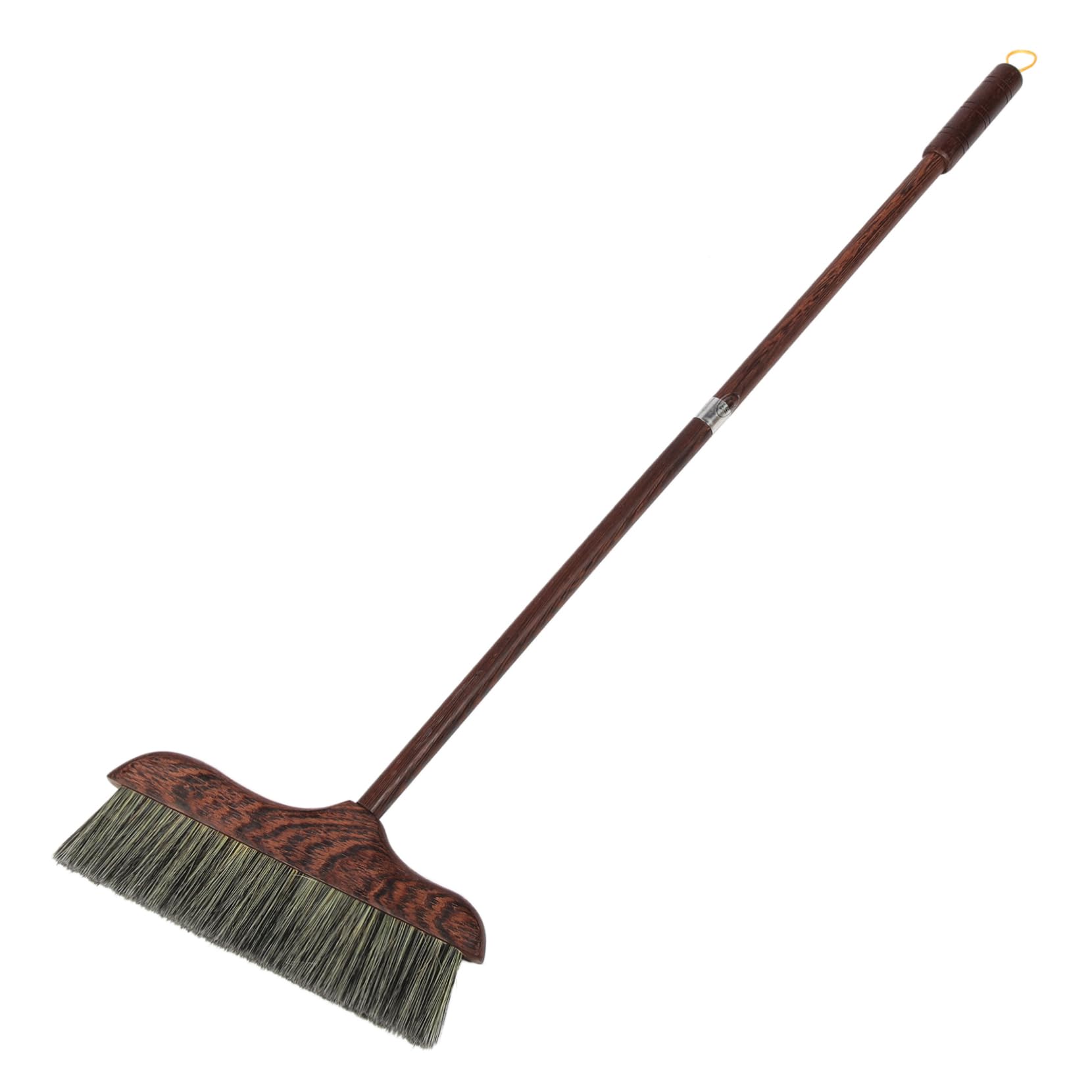 MOLUCKFU Long Handle Broom Soft Bristles Wood Floor Cleaning Tool Home Cleaning Device Dustpan Compatible