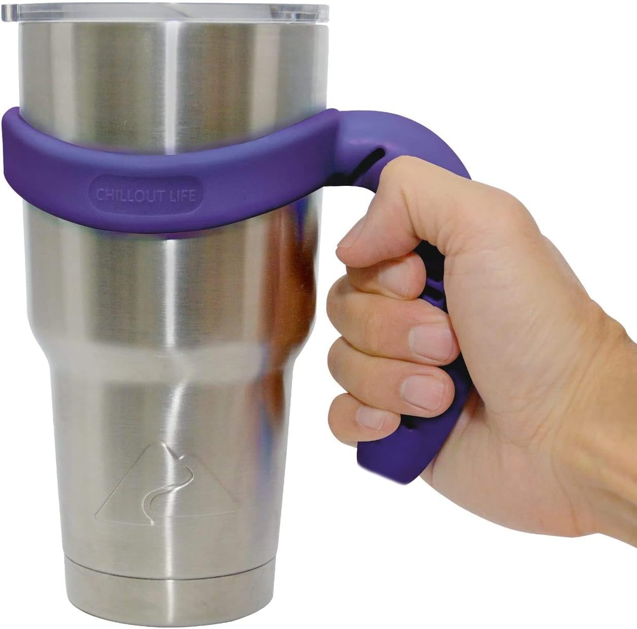 Handle for YETI Cup 30 oz RTIC SIC and Other 30 oz Tumblers. ChillOut Life Handle for Yeti Stainless Steel Tumbler BPA-free.(Sky Blue Handle Only) (Old Purple)