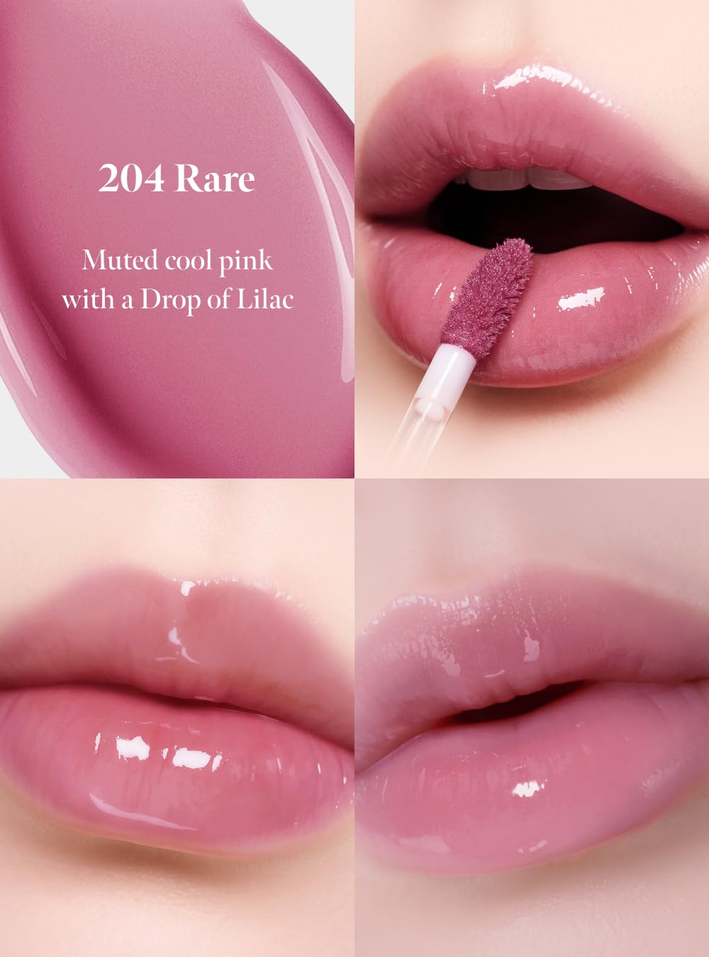Dew Drop Tint #204 Rare 4.5g, Glossy, Lightweight Lip Stain, Glass-Like, High Shine, Moisturizing Lip Oil, Long Lasting Color, Hydrating Gloss, Dewy Finish, Korean Beauty Makeup - Image 6