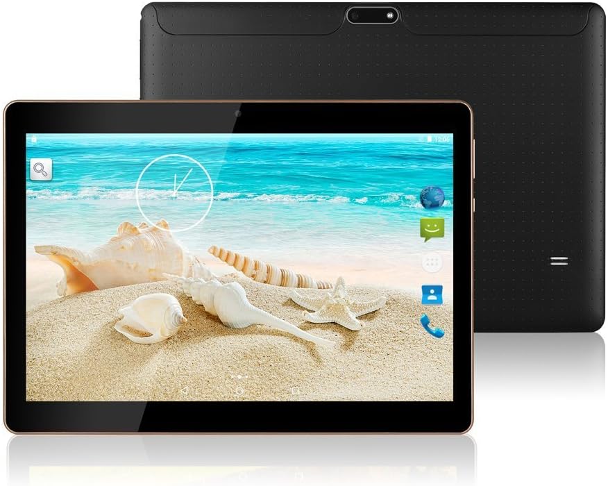 10 inch Android 7.0 Octa Core Tablet Unlocked Pad 10 inch Phablet with Dual SIM Card Slot 2GB RAM 64GB ROM Built-in WIFI Bluetooth GPS Netflix Youtube TYD-107 -Black