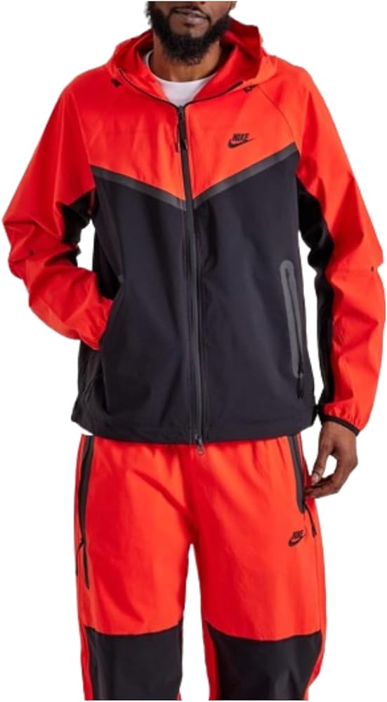 Nike Tech Woven Jacket (HM7151-015, Red) Size Small at Amazon