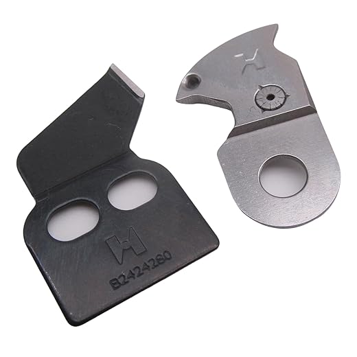 KUNPENG - Fit for JUKI BARTACK LK280 980 1850 Thread Cutter Knives (2) #B2421-280-0A0+B2424-280-000 1SET